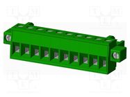 Pluggable terminal block; 5mm; straight; plug; female; for cable AMPHENOL ANYTEK