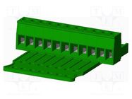 Pluggable terminal block; 5mm; straight; plug; female; for cable AMPHENOL ANYTEK