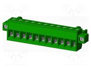 Pluggable terminal block; 5mm; straight; plug; female; for cable AMPHENOL ANYTEK