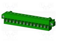 Pluggable terminal block; 5mm; straight; plug; female; for cable AMPHENOL ANYTEK