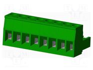 Pluggable terminal block; 5mm; straight; plug; female; for cable AMPHENOL ANYTEK