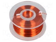 Silver plated copper wires; 0.1mm; orange; Cu,silver plated DONAU ELEKTRONIK