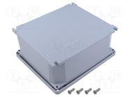 Enclosure: multipurpose; X: 168mm; Y: 192mm; Z: 80mm; ALUBOX; grey SCAME