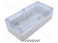 Enclosure: multipurpose; X: 120mm; Y: 240mm; Z: 75mm; ZP; ABS KRADEX