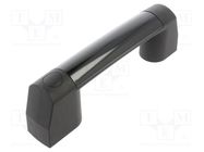 Holder; technopolymer PA; black; H: 65mm; L: 212.5mm; W: 65mm; handle ELESA+GANTER