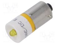 LED lamp; yellow; BA9S,T10; 24VDC; 24VAC; -20÷60°C; Mat: plastic CML INNOVATIVE TECHNOLOGIES