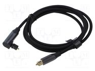 Cable; Toslink plug,both sides; 1.5m; Plating: gold-plated; black VENTION