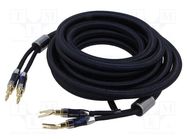 Cable; banana plug x2,fork terminal 2x; 2m; Plating: gold-plated VENTION