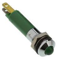 LED INDICATOR, 12V, GREEN