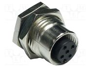 Connector: M12; socket; PIN: 3; female; A code-DeviceNet / CANopen AMPHENOL LTW