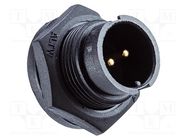 Connector: circular; socket; size B; male; PIN: 7; bayonet; 5A; IP67 AMPHENOL LTW