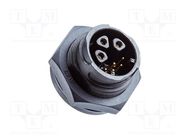 Connector: circular; socket; size C; male/female; PIN: 8(6+2); IP67 AMPHENOL LTW