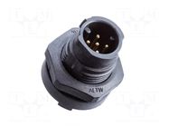 Connector: circular; socket; for panel mounting,front side nut AMPHENOL LTW