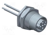 Connector: M12; socket; female; Polarisation: D code-Ethernet AMPHENOL LTW