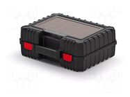 Case; tool case; black; polymer; Cover mat: polycarbonate; HEAVY KISTENBERG