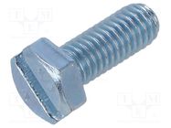 Screw; M6x16; 1; Head: hexagonal; slotted; steel; zinc; DIN 933Sz BOSSARD