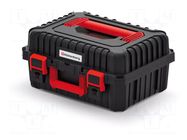 Chest; tool case; black; polymer; HEAVY; 445x360x216mm; 25kg KISTENBERG