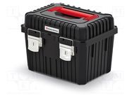 Box; tool case; black; polymer; HEAVY; 445x360x337mm; 25kg KISTENBERG