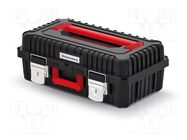 Box; tool case; black; polymer; HEAVY; 585x360x217mm; 25kg KISTENBERG