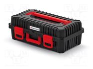 Box; tool case; black; polymer; HEAVY; 585x360x217mm; 25kg KISTENBERG