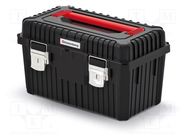 Box; tool case; black; polymer; HEAVY; 585x360x337mm; 25kg KISTENBERG