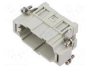 Connector: HDC; contact insert; male; CCE; PIN: 10; 16A; 600V; 10+PE ILME