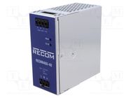 Power supply: switching; for DIN rail; 480W; 48VDC; 10A; 90÷264VAC RECOM