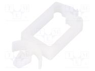 Snap handle; polyamide; natural; Cable P-clips HELLERMANNTYTON