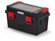Chest; tool case; black; polymer; HEAVY; 585x360x337mm; 25kg KISTENBERG