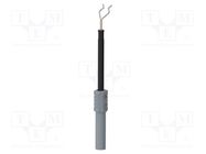 Probe tip; 1A; grey; Socket size: 4mm; Plating: nickel plated; 3mΩ SCHÜTZINGER