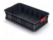 Container: cuvette; black; 520x327x125mm; 50kg; MODULAR SOLUTION KISTENBERG