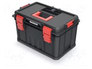 Chest; tool case; black; polymer; MODULAR SOLUTION; 530x355x310mm KISTENBERG