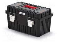 Box; Kind of container: tool case; black; polymer; HEAVY; 25kg KISTENBERG