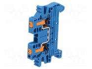Splice terminal: rail; for DIN rail mounting; snap-on; blue PHOENIX CONTACT