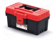 Chest; tool case; black-red; polymer; EVO; 296x177x155mm; 10kg KISTENBERG