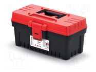 Box; tool case; black-red; polymer; EVO; 360x193x186mm; 10kg KISTENBERG