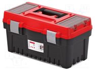 Box; tool case; black-red; polymer; EVO; 476x260x256mm; 12kg KISTENBERG