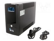 Power supply: UPS; 720W; 1.2kVA; Uin: 162÷295V; 115x320x220mm; 7Ah IPS