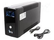 Power supply: UPS; 360W; 600VA; 230V; 90x305x165mm; 7Ah; Ubatt: 12V IPS