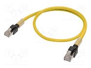 Connecting cable; XS6; IP20; 30VDC; 1A; 10m; -25÷75°C; Cat: 6a OMRON