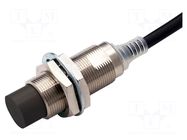 Sensor: inductive; OUT: PNP / NC; 0÷16mm; 10÷30VDC; M18; 2m; IP67 OMRON