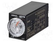 Timer; 0,1min÷10h; DPDT; 250VAC/5A; 100÷110VDC; H3YN-B; socket 