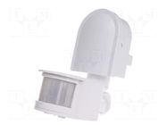 Sensor: movement; wall mount; 195÷265VAC; IP44; 5A; -20÷40°C; 0.5W F&F