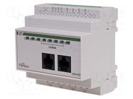 4-channel controller; 24VDC; for DIN rail mounting; RJ45; F&Home F&F