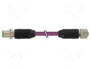 Cable: for sensors/automation; M12; PIN: 4; 5m; plug; 60VDC; 60VAC MURRELEKTRONIK