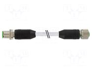 Cable: for sensors/automation; PIN: 4; 7.5m; 250VDC; 250VAC; 4A MURRELEKTRONIK