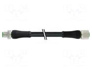 Cable: for sensors/automation; M12; PIN: 4; 7.5m; 600VAC; 12A; PUR MURRELEKTRONIK