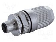 Connector: M12; plug; PIN: 5; male; L code-Power; for cable; IDC MURR ELEKTRONIK