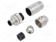 Connector: M12; male; 713; 250V; IP67; for cable; screw terminal BINDER