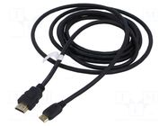 Cable; HDMI plug,mini HDMI plug; PVC; HDCP 2.2,HDMI 2.0; Len: 5m GOOBAY